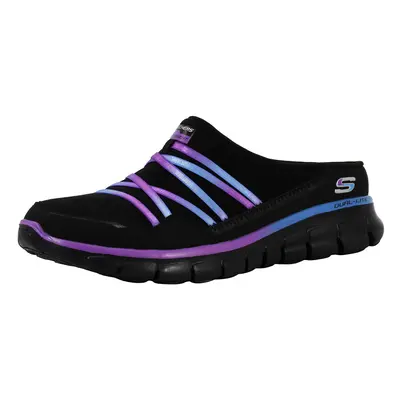 Skechers Women's Air Streamer Slip-On Mule Black/Purple 8.5