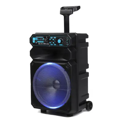 High Power Bluetooth Sound Square Loud Speaker inch 50W Outdoor Singing Subwoofer with HD Mic