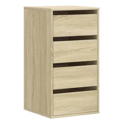 (sonoma oak, x x cm) vidaXL Corner Chest of Drawers Storage Drawer Side Cabinet Engineered Wood