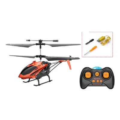 (Red) Single-blade Electronic Gyroscope LED Light Omni-Directional Controls Alloy RC Helicopter 