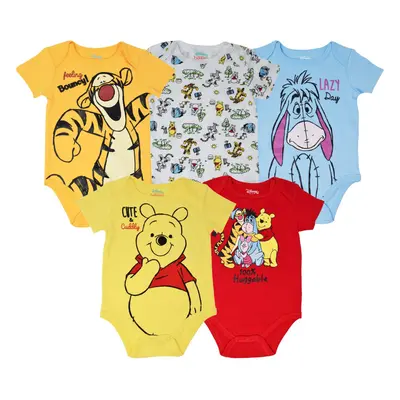 Disney Winnie the Pooh Newborn Baby Boys Pack Bodysuits Newborn