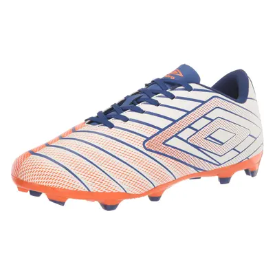 Umbro Men's Velocita Elixir League FG Soccer Cleat White/Orange/Blue