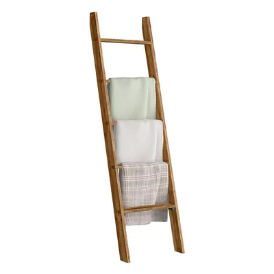 VASAGLE Blanket Ladder Decorative Farmhouse for The Living Room 5-Tier Ladder Shelf Ladder Rack 