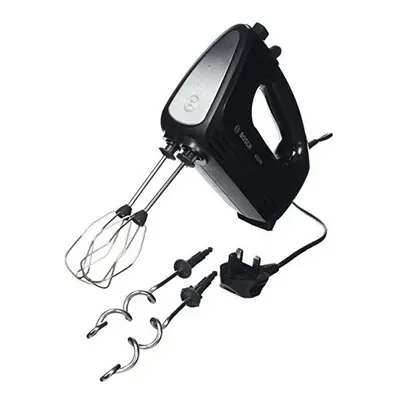 Bosch CleverMixx MFQ2420BGB Hand Mixer, Plastic, W - Black/Stainless Steel