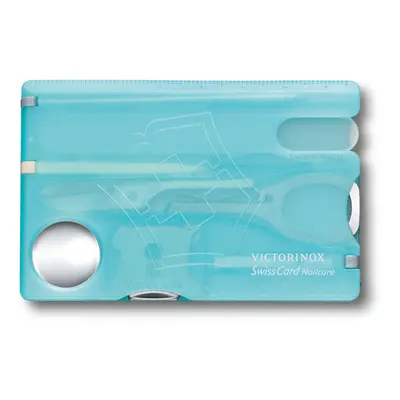 (blue) Victorinox Swisscard Nailcare - feature Swiss army card with glass nail file