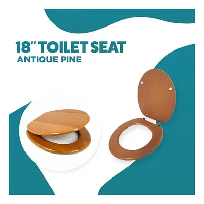 Oval Pine Toilet Seat