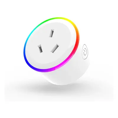 WIFI Control Socket Wireless Timer Switch Outlet With RGB LED Light Voice Control Works With Ale