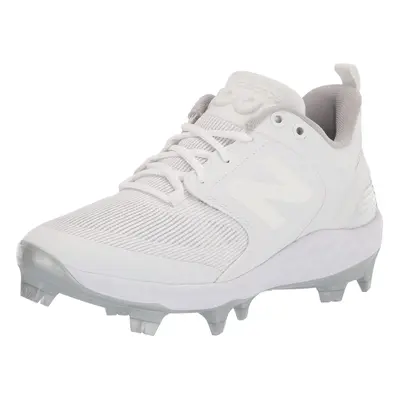 New Balance Men's Fresh Foam V6 Molded Baseball Shoe Pearl/White