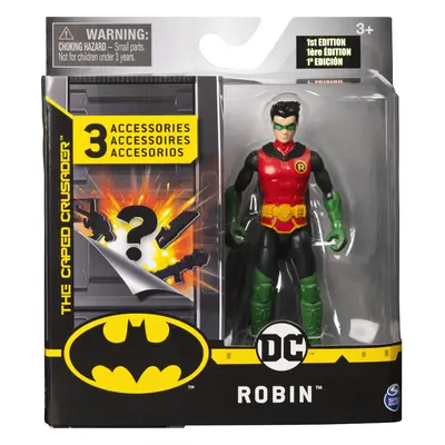 BATMAN 4-Inch Robin Action Figure with Mystery Accessories