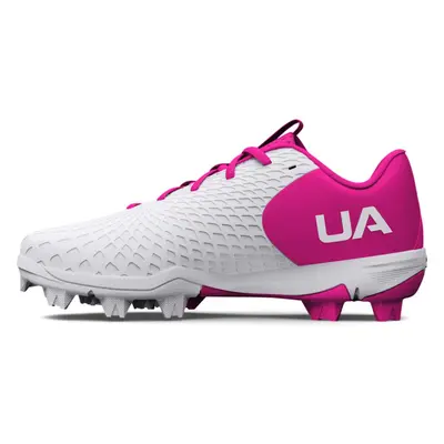 Under Armour Girls' Glyde 2.0 RM JR (101) White/Rebel Pink/White 2.5