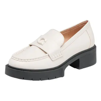 COACH Women's Flats Leah Loafer Color Chalk Size