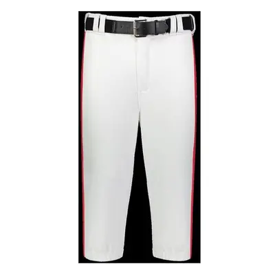 Russell R21LGB.WTR.XL Youth Piped Diamond Series 2.0 Knicker Pant, White & True Red - Extra Larg