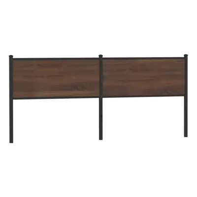 (brown oak, cm) vidaXL Headboard Bedroom Bed Headboard Bed Header Engineered Wood and Steel