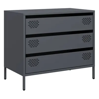 (anthracite) vidaXL Sideboard Cabinet Storage Cupboard Highboard Cold-rolled Steel