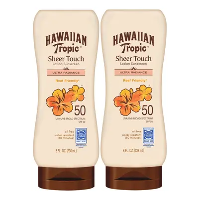 Hawaiian Tropic Sheer Touch Ultra Radiance Lotion Sunscreen SPF 8oz Twin Pack | Hawaiian Tropic 