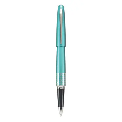 Pilot MR Retro Pop Collection Gel Roller Pen in Gift Box Turquoise Barrel with Dots Accent Fine 