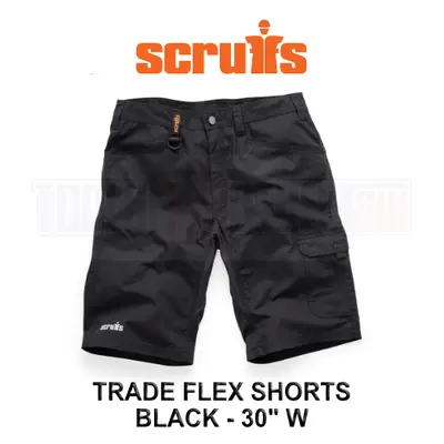 Scruffs Trade Flex Shorts Black 30" W T55451