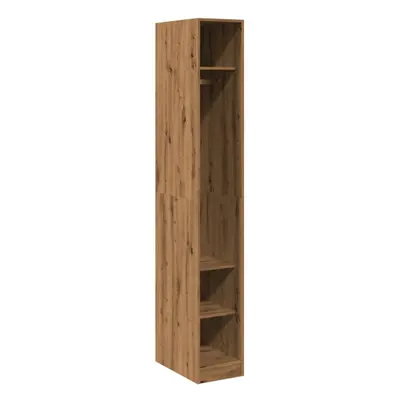 (oak) vidaXL Wardrobe Clothing Storage Hanger Clothes Cabinet Closet Engineered Wood