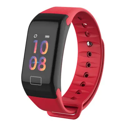 (Red) 0.96'' OLED Touch Screen Waterproof Smart Watch Monitor Fitness Exercise Bracelet Mi Band