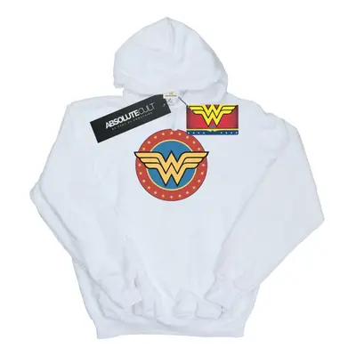 (XXL, White) DC Comics Mens Wonder Woman Circle Logo Hoodie