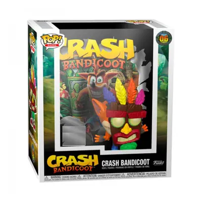 Crash Bandicoot Crash w/ Aku Aku Mask US Exc. Pop! Cover Fig