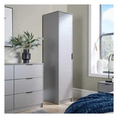 (Grey) Phoenix Narrow Door Wardrobe Bedroom Storage Unit