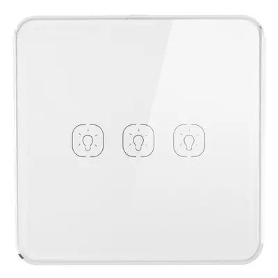 (3CH) Smart Wall Switch Module No Neutral Working with Tuya Hub Touch Button With App Control Po