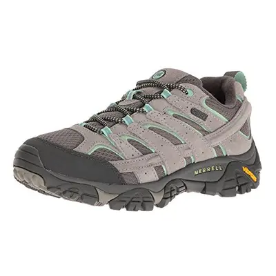 Merrell Women's Moab Waterproof Hiking Shoe Drizzle/Mint 9.5 W US