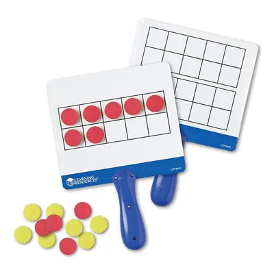 Learning Resources Magnetic Ten-Frame Answer Boards - Set of with Colorful counters/Discs Ages 5