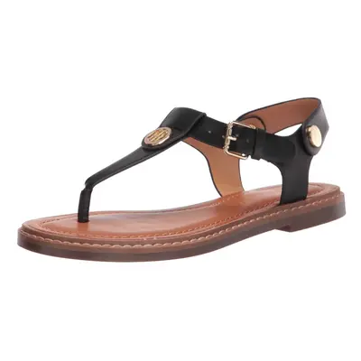 Tommy Hilfiger womens Bennia Flat Sandal Black Ll US