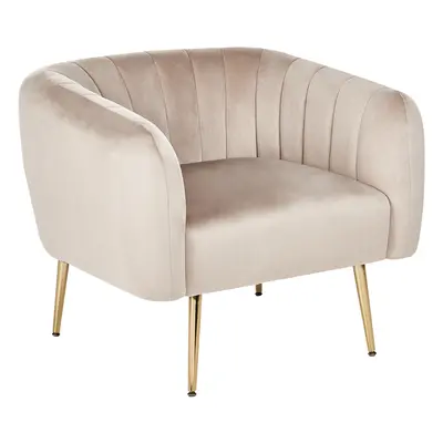 Armchair LACONIA Velvet Taupe