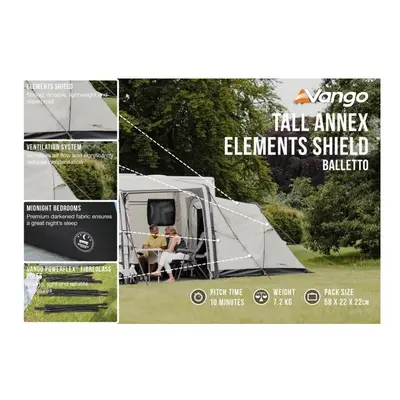 Vango Balletto Annex Tall Elements Shield - Air 260, 330