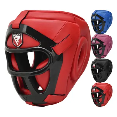 (Red, Large) RDX Head Gear for Boxing MMA Protection Headgear