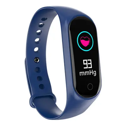 (Blue) Heart Rate Blood Pressure O2 Monitor Multi-sport Modes Call Rejection USB Charging Smart 