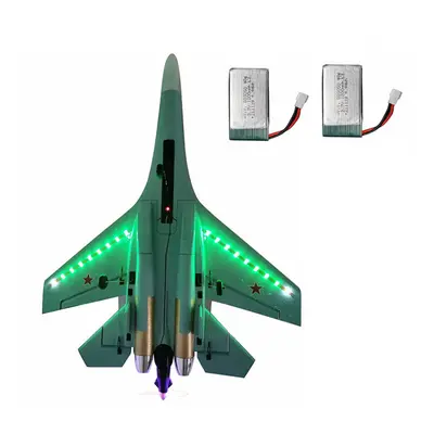 (Two Batteries with LED) 375mm Wingspan 3D/6G Switchable 6-Axis Gyro 2.4G 4CH EPP RC Airplane Ai