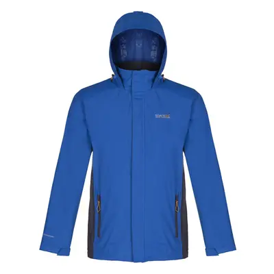 (S, Oxford Blue/Iron) Regatta Great Outdoors Mens Outdoor Classic Matt Hooded Waterproof Jacket