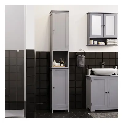 (Grey) Priano Door Tall Cabinet Bathroom Storage Unit