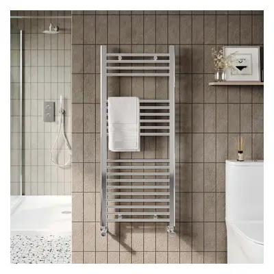 Nes Home Chrome Straight Bathroom Towel Radiator x mm