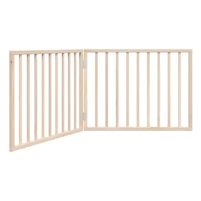 (natural, x x cm/ pcs) vidaXL Dog Gate with Door Foldable Dog Fence Pet Gate Pet Barrier Poplar 