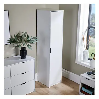 Phoenix Narrow Door Wardrobe Bedroom Storage Unit - White