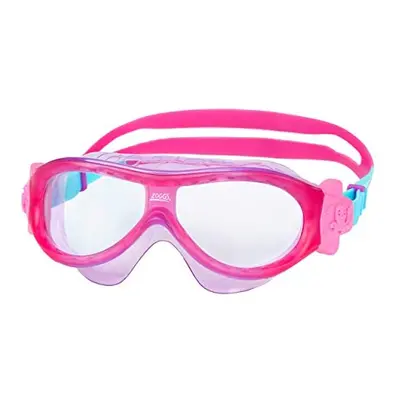 Kids' Phantom Mask with UV Protection And Anti-fog Swimming Goggles, Pink/Purple/Aqua, Years