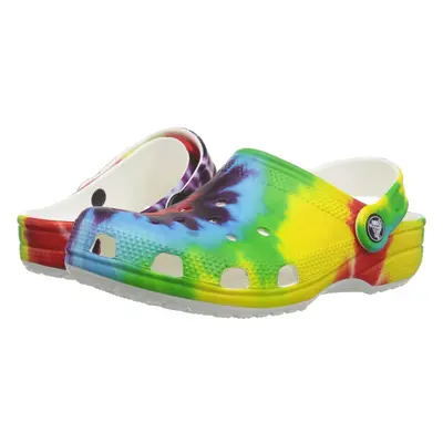 Crocs unisex child Classic Tie Dye Clog Multi Big Kid