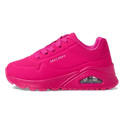 Skechers Kids Girls Street Uno Gen1-Neon Glow Sneaker Hot Pink Li