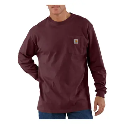 Carhartt Men's Loose Fit Heavyweight Long-Sleeve Pocket T-Shirt Port