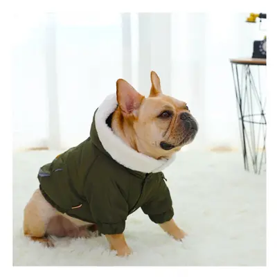 (XL, Green) Dog Clothes Winter Warm Pet Dog Jacket Coat