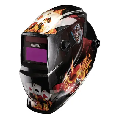 Draper AUTO VARIOSHADE WELDING HELMET Auto-Darkening Welding Helmet, Playing Cards