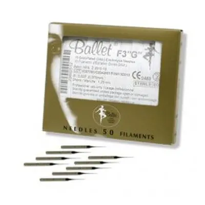 Ballet Electrolysis Needles Gold F3 'G' (50)