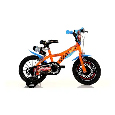 Dino Hot Wheels 14inch Kids Bike with Stabilisers - Orange