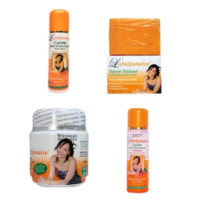 Set Of Of Labidjanaise Carrot Body Oil 125ml + Labidjanaise Carrot Whitening Soap + Labidjanaise