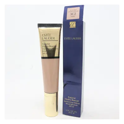 (3C2 Pebble) Estee Lauder Futurist Hydra Rescue Moisturizing Makeup Spf 1.2oz New With Box